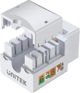 კონექტორი,  T012A, UNITEK, Modular Keystone Jack.