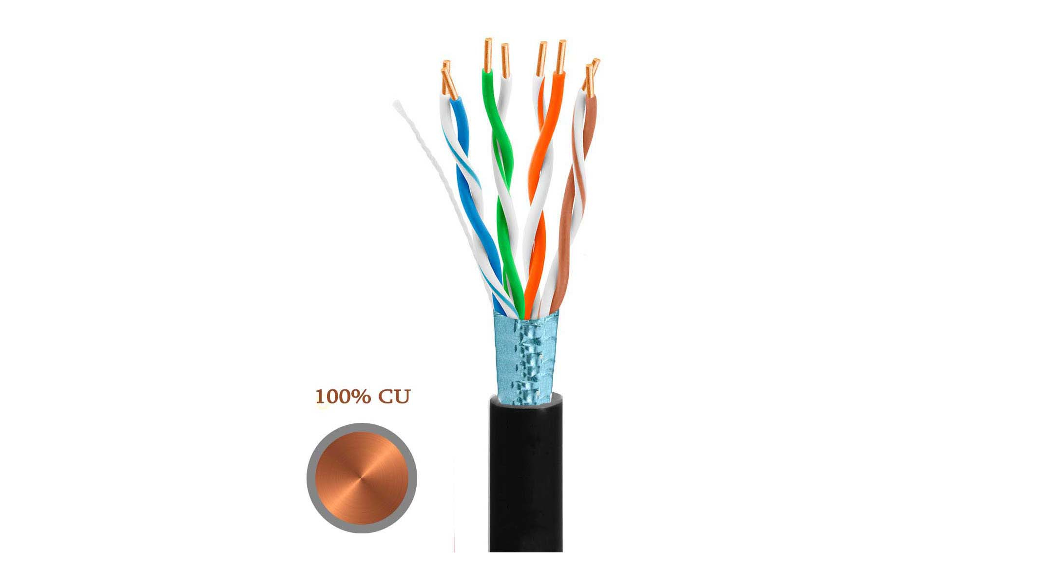 FTP Cat5e კაბელი, გარე გამოყენების, სპილენძი