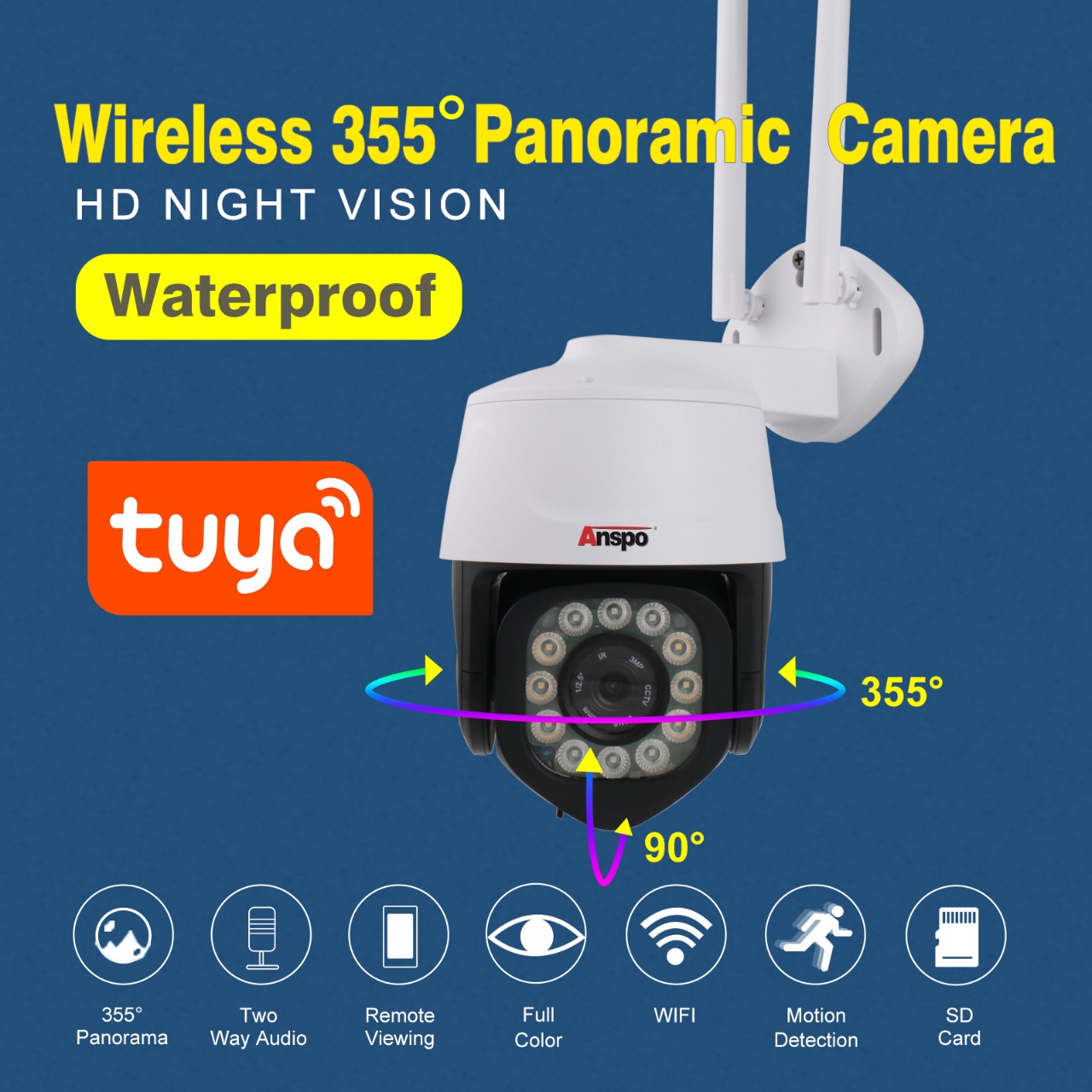 Wireless Security ip outdoor wifi Camera ASP-TY9012-300WF