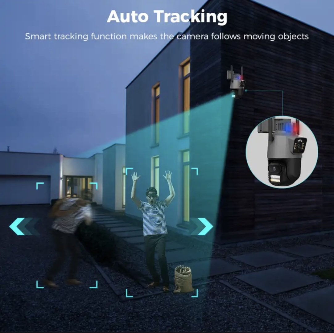 ASP-ICDP11-600WF Security Camera WiFi Camera 2 Camera 360° Visual Angle Wifi Camera