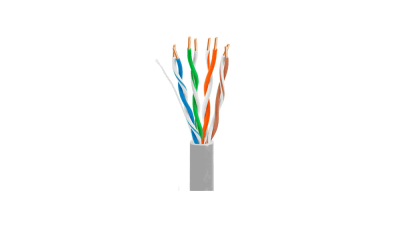 UTP Cat6 0.51mm ქსელის კაბელი, შიდა გამოყენების, სპილენძი, PVC